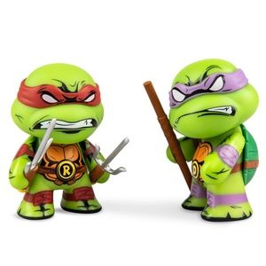 Kidrobot TMNT Raphael & Donatello  3" Vinyl Figure 2-Pack